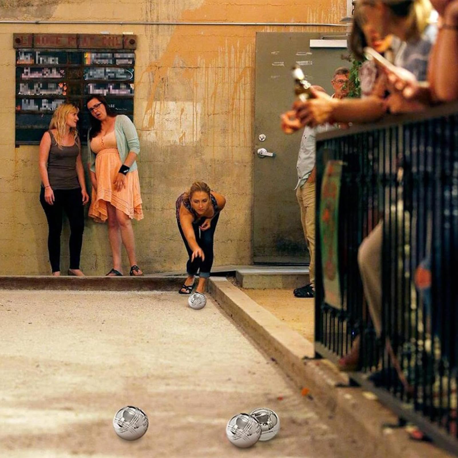 Juego De Bolas De Acero, De Multifunción Con De Transporte | Juego De Pelota Rodante,Para Actividades Familiares En El Jardín Durante Las Vacaciones Al Aire Libre Y Para Picnic