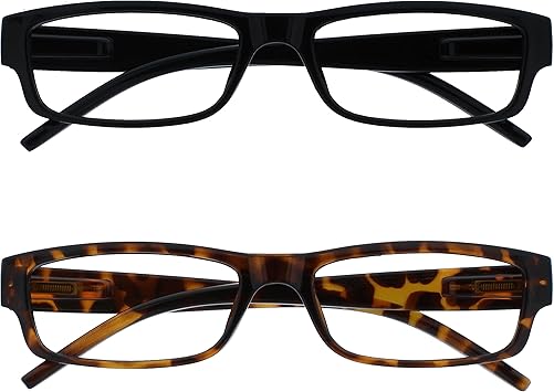 OPULIZE ACE Classic Reading Glasses For Woen En, Scratch Resistant, Narrow Frae With Spring - View #2