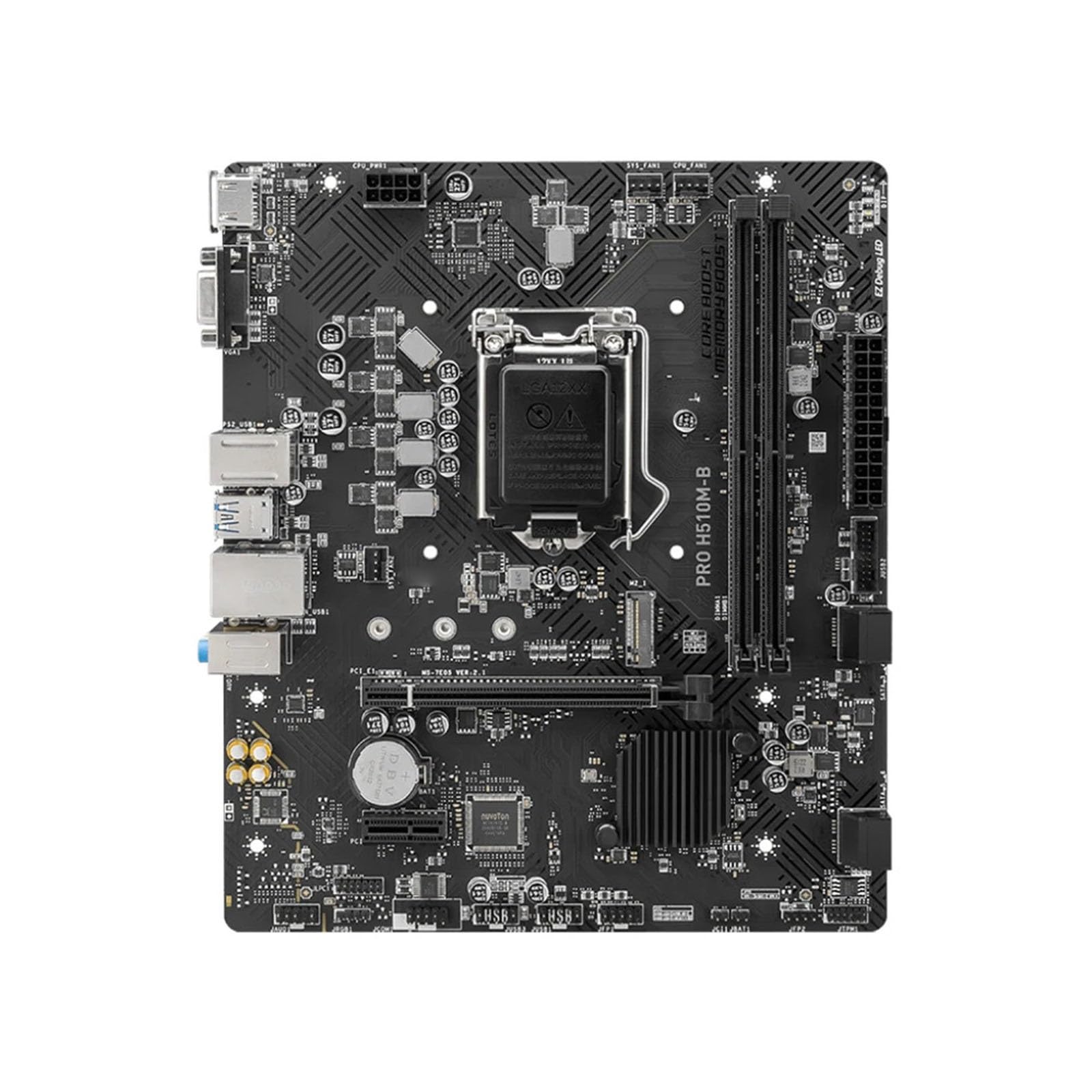 Carte Mere Carte mère Fit for MSI Pro H510M-B Compatible avec processeurs i9-11900KF 11900F i7-11700KF i5-11400F 10400F i3-10100F LGA1200 2xDDR4 M.2 HDMI mATX
