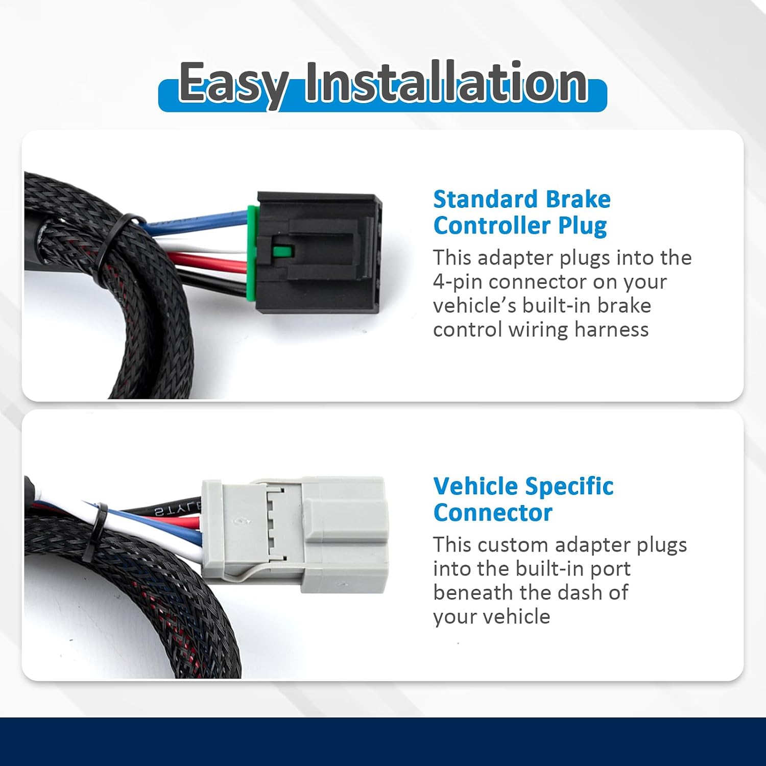 Wsays Trailer Brake Controller Wiring Adapter Compatible with Honda Pilot 2009-2024 Fit Ridgeline 06-14 Fit Ridgeline 17-25 with Plug & Play Connector