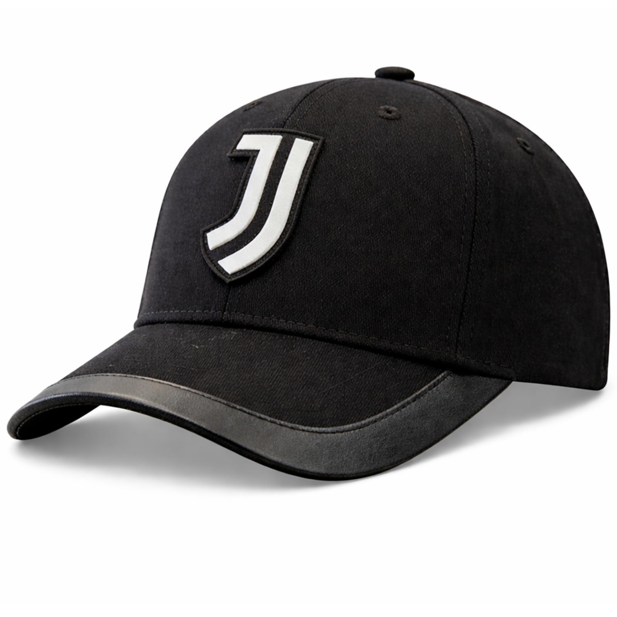 JUVENTUS Cappello Ufficiale Baseball Nero con Logo JJ Bianco- Berretto Regolabile - 100% Cotone - 2024022 - 1