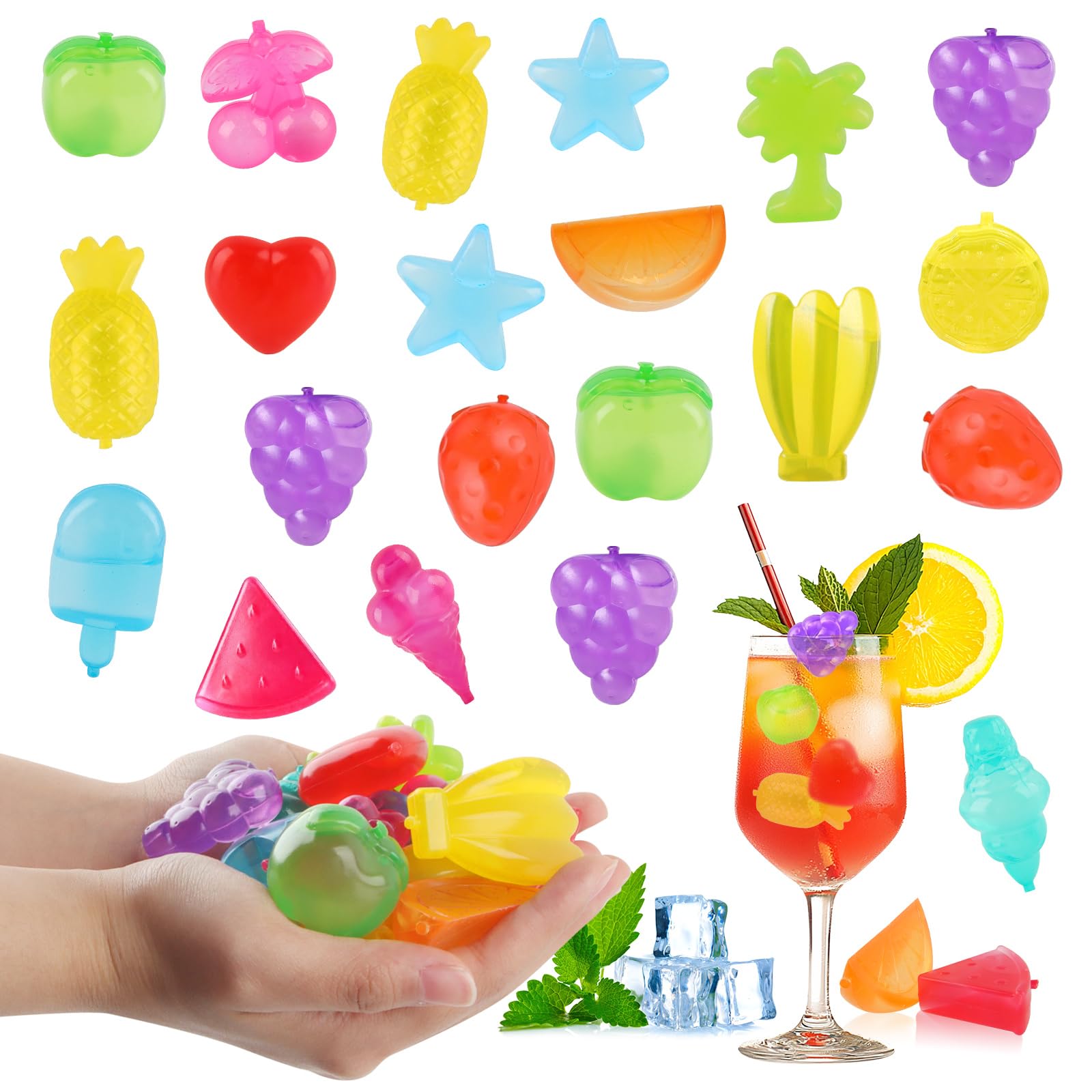 Cubetti Di Ghiaccio Unicorno Riutilizzabili - 12 Pezzi Colorati Per Cocktail E Bevande Fredde