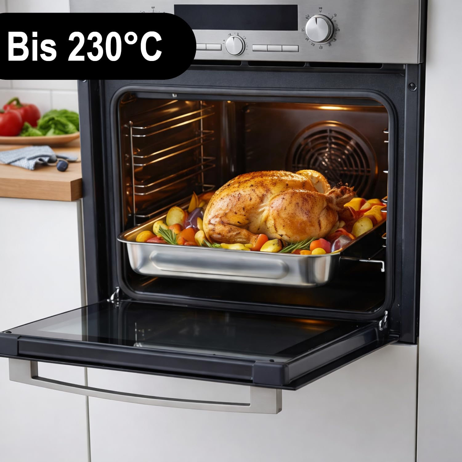 Multifunctionele roestvrijstalen braadpan 26 cm
