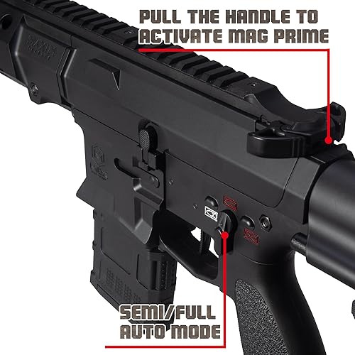 Miniatura 5 de EMERBU EMERBU Pro Splat Gel Orby Blaster PDX actualizado por EMERBU - Cuerpo de metal y nailon - Alta potencia de 11.1 V - Juego de engranajes de