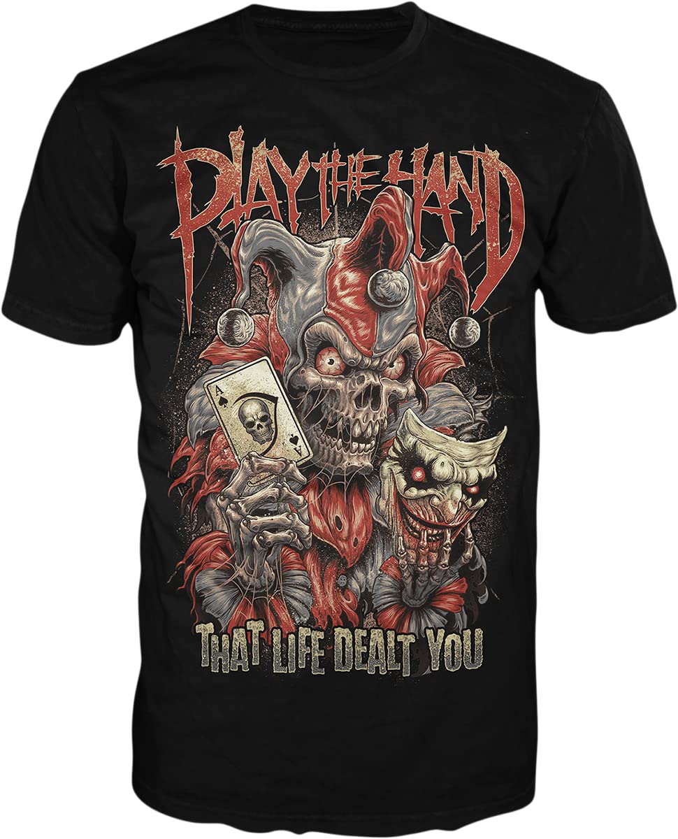 Lethal ThreatPlay The Hand Mens Short Sleeve T-Shirt Black XL