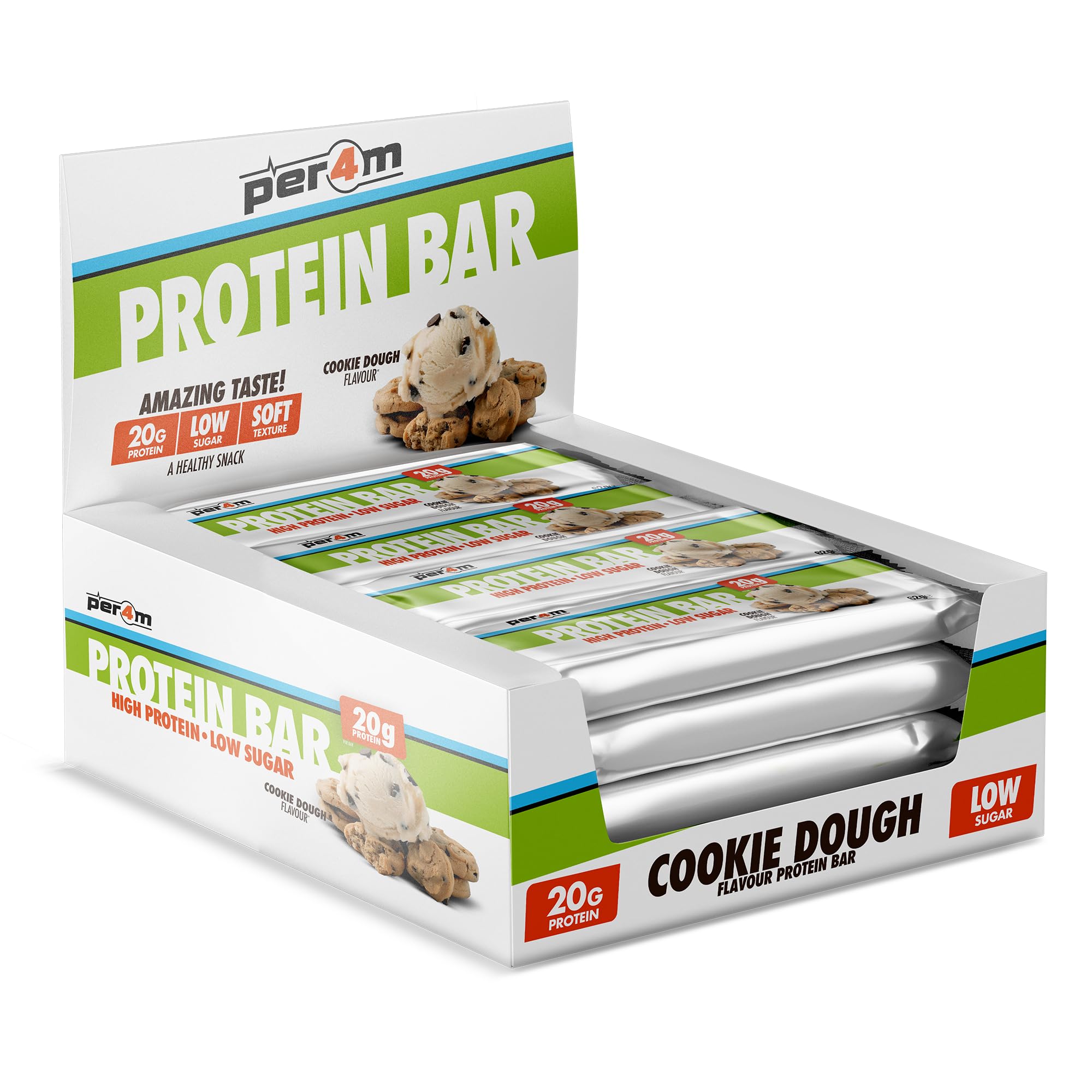 Per4m Protein Bar (12x62g) Cookie Dough