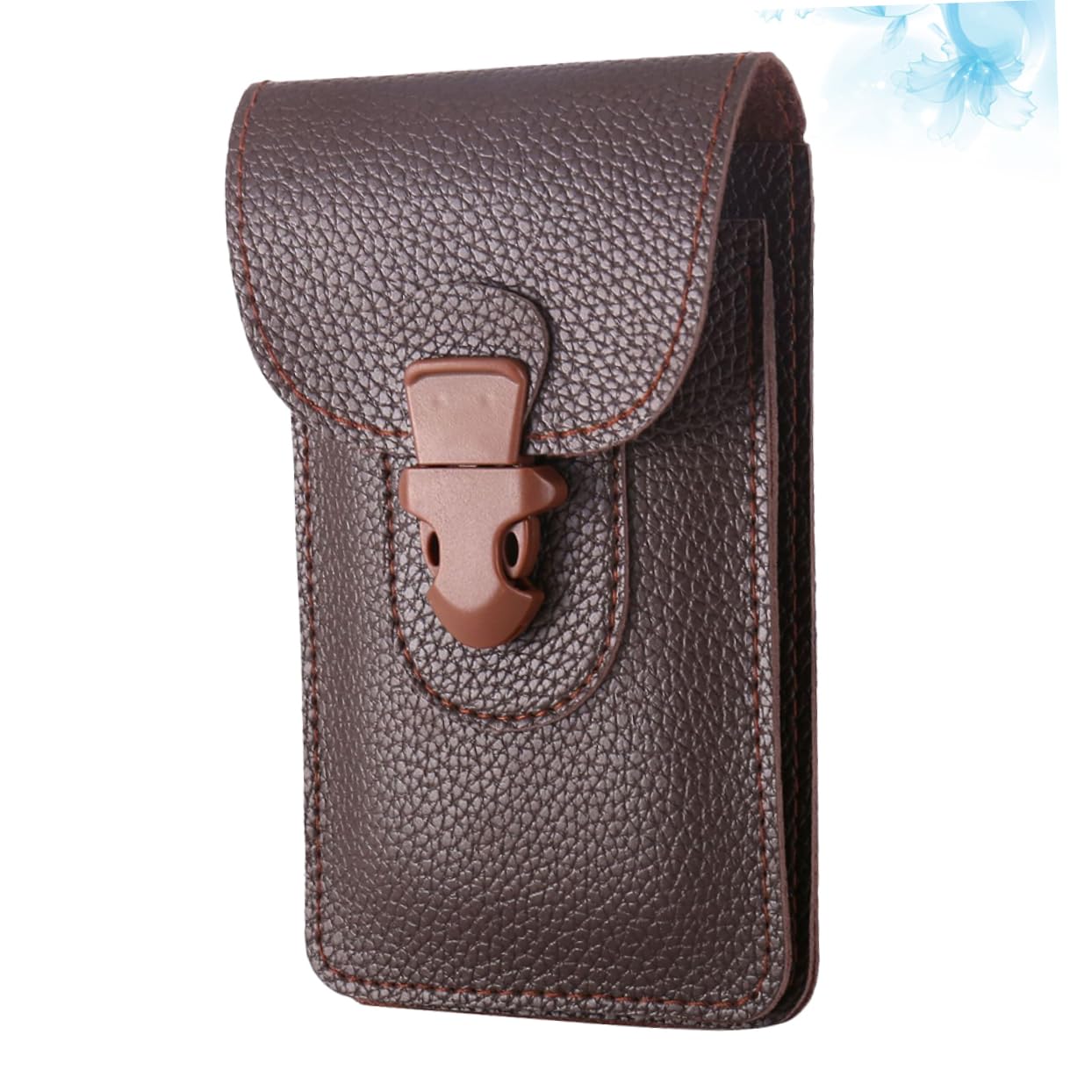 Mikinona 1Pc Vintage Waist Bag Coffee Multi Functional Fanny Pack for Men Capacity Storage Pack for Outdoor Activities Hiking Running and Daily Use