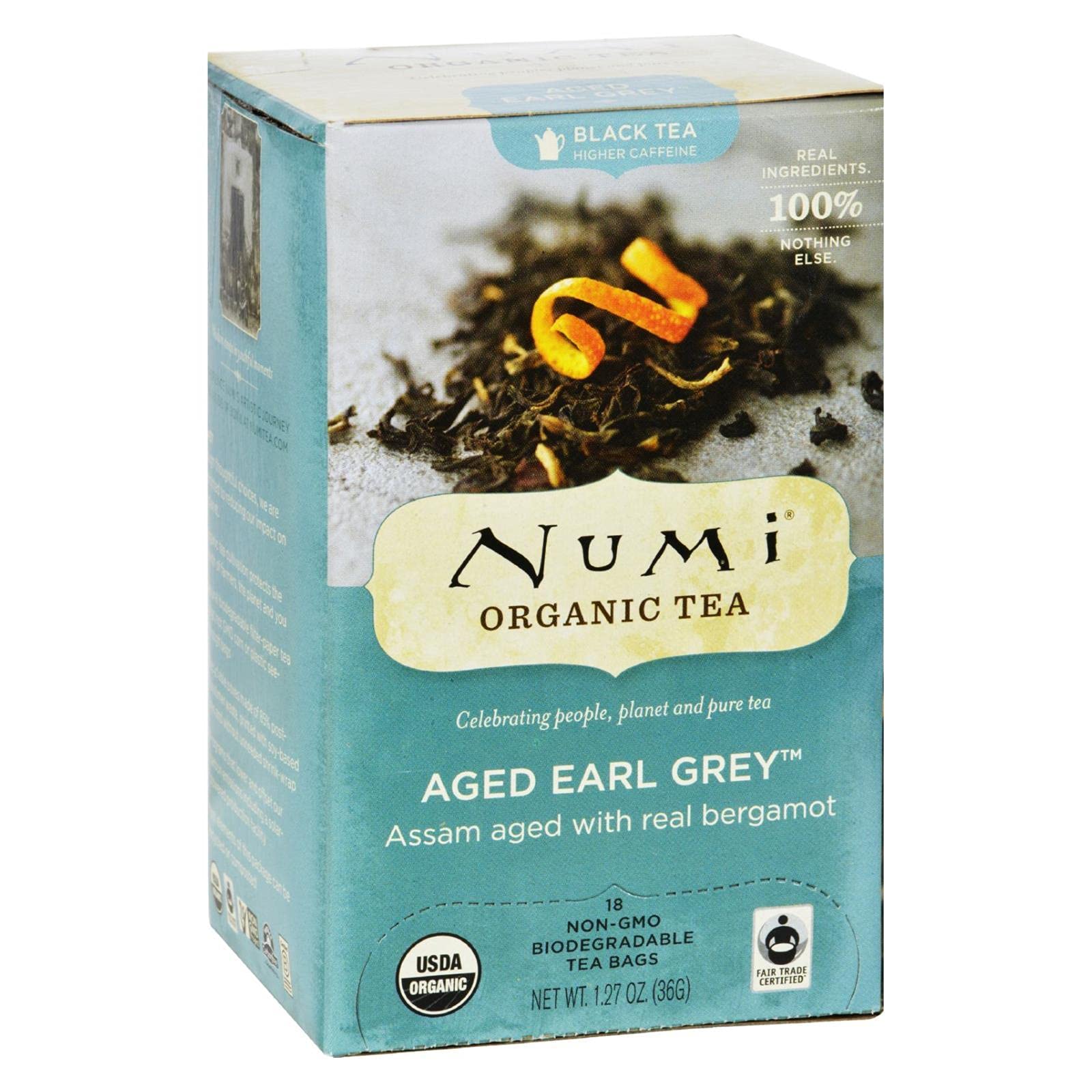 Numi Teas Tea Blck Earl Grey Bergamot AsUSDA OrganicFair Trade CertifiedFair Trade CertifiedFair Trade Certified