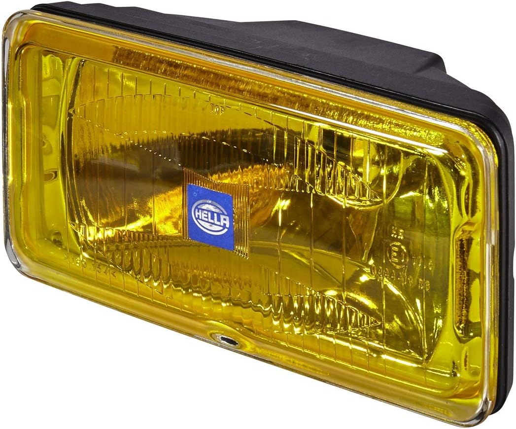 Hella1FD 005 700-431 Halogen-Spotlight - Comet 550 - 12V - rectangular - Bolted - Patterned diffusing lens - Lens Colour: Yellow - right/left