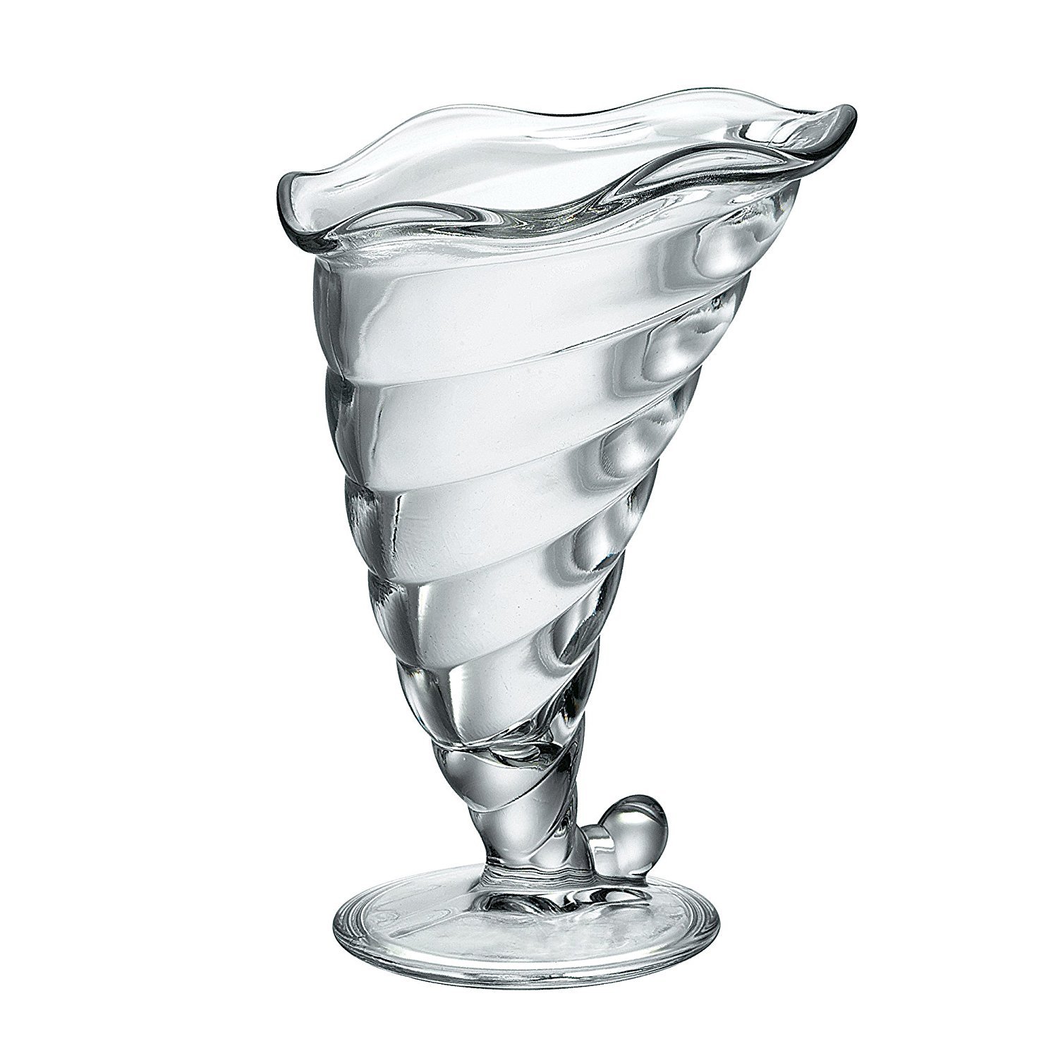 Bormioli - 6 tazze da gelato "FORTUNA", in vetro da 300 ml, made in Italy