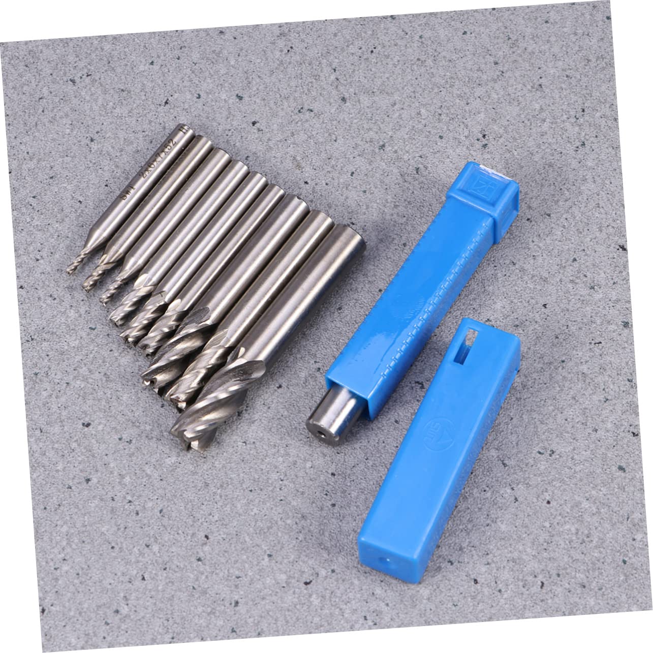10pcs High Speed Steel Metric CNC Milling Cutters End Mill CNC Flute Flute Router Bit Straight Handle Milling Cutter Bits