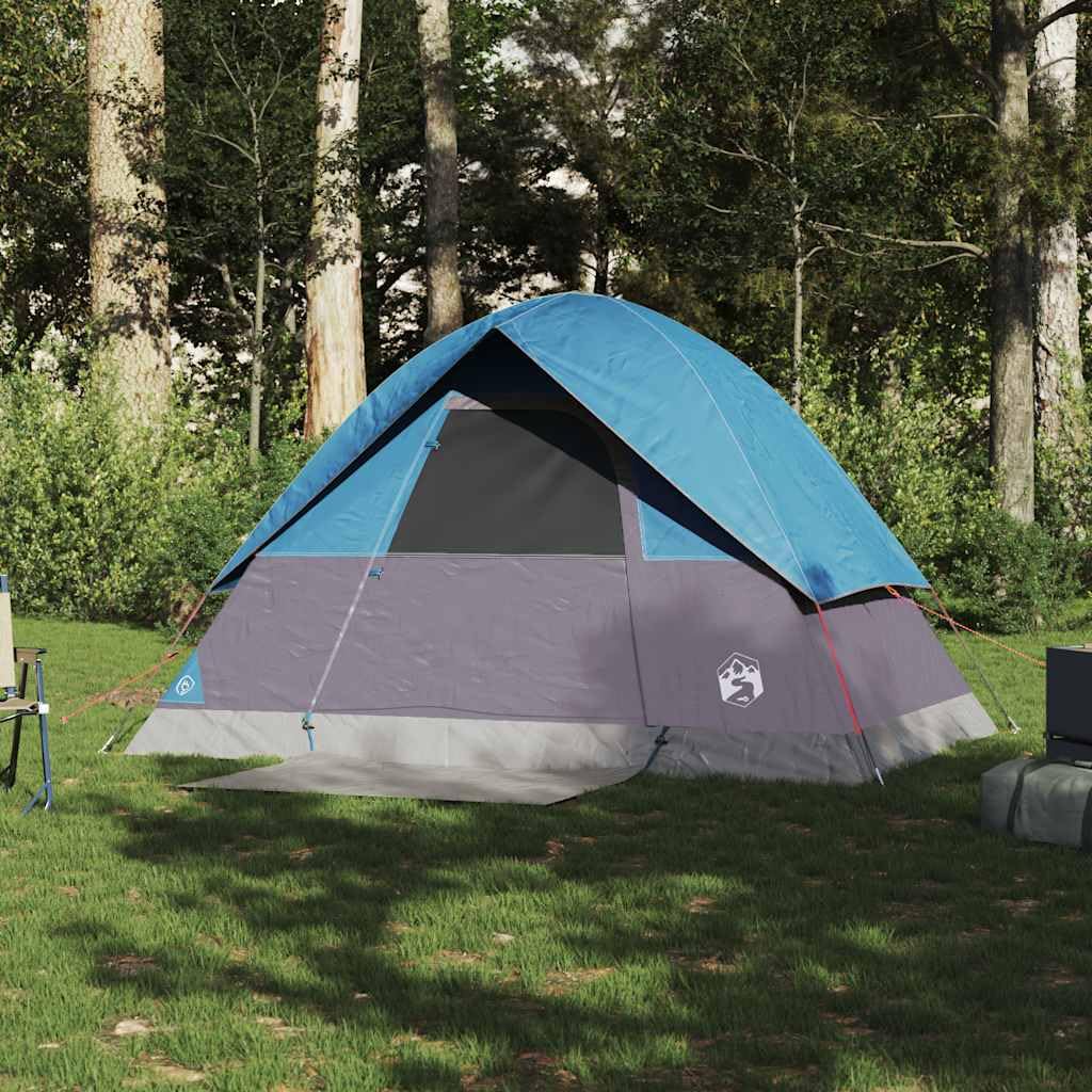 Kuppel Campingzelt für Personen, Gruen, wasserdicht und Winddicht, leichtes Polyesterzelt mit PU Beschichtung, Tragetasche, E Anschluss für Camping, Wandern, Festival, Reise und Outdoor