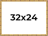 Vista 166 de Poster Palooza Marco de madera maciza de bambú dorado de 12 x 8 pulgadas con acrílico UV, respaldo de tablero de espuma y accesorios para colgar