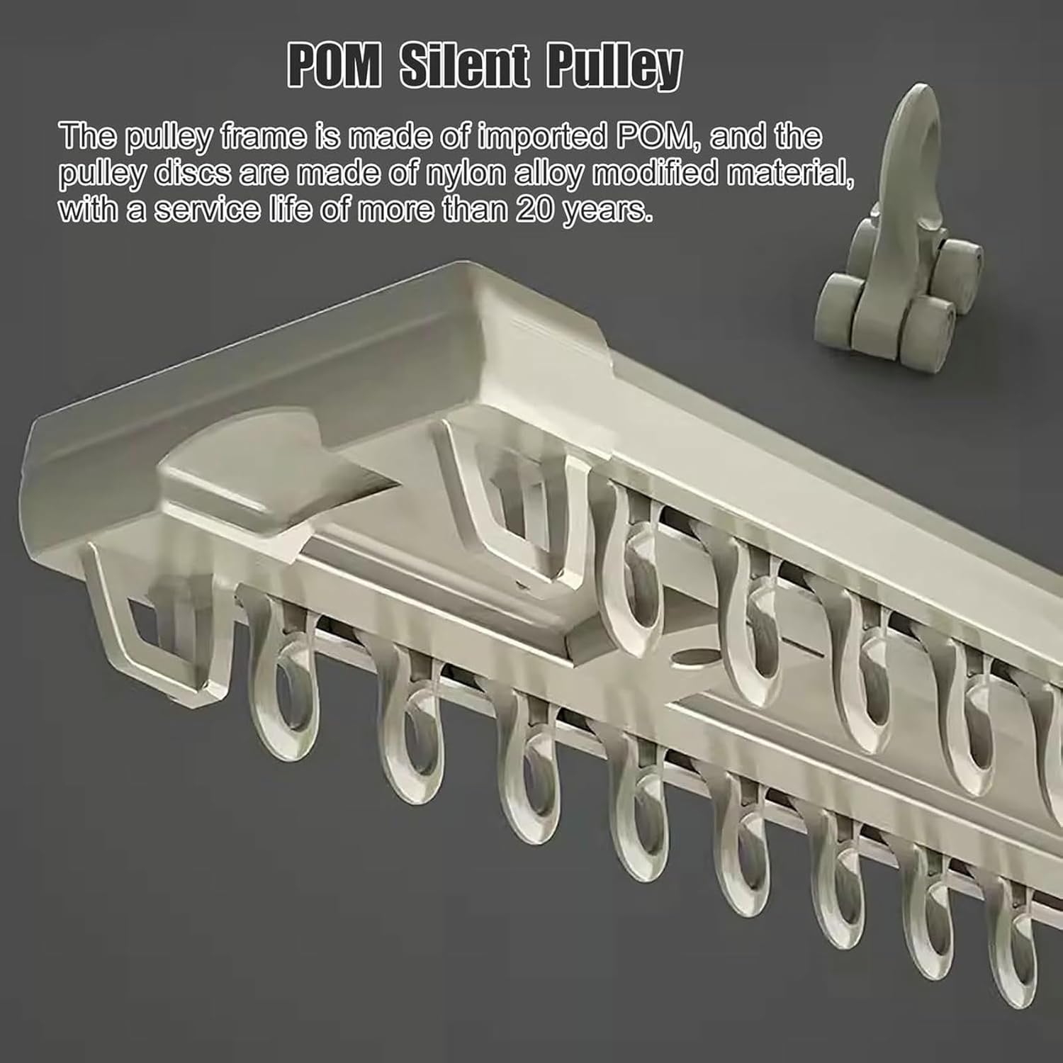 Conjoined Double Tracks Ceiling Or Wall Mounting Heavy-duty Curtain Rails For Windows, Metal Room Divider Pole Curtain Rod For Living Room/Bedroom~/