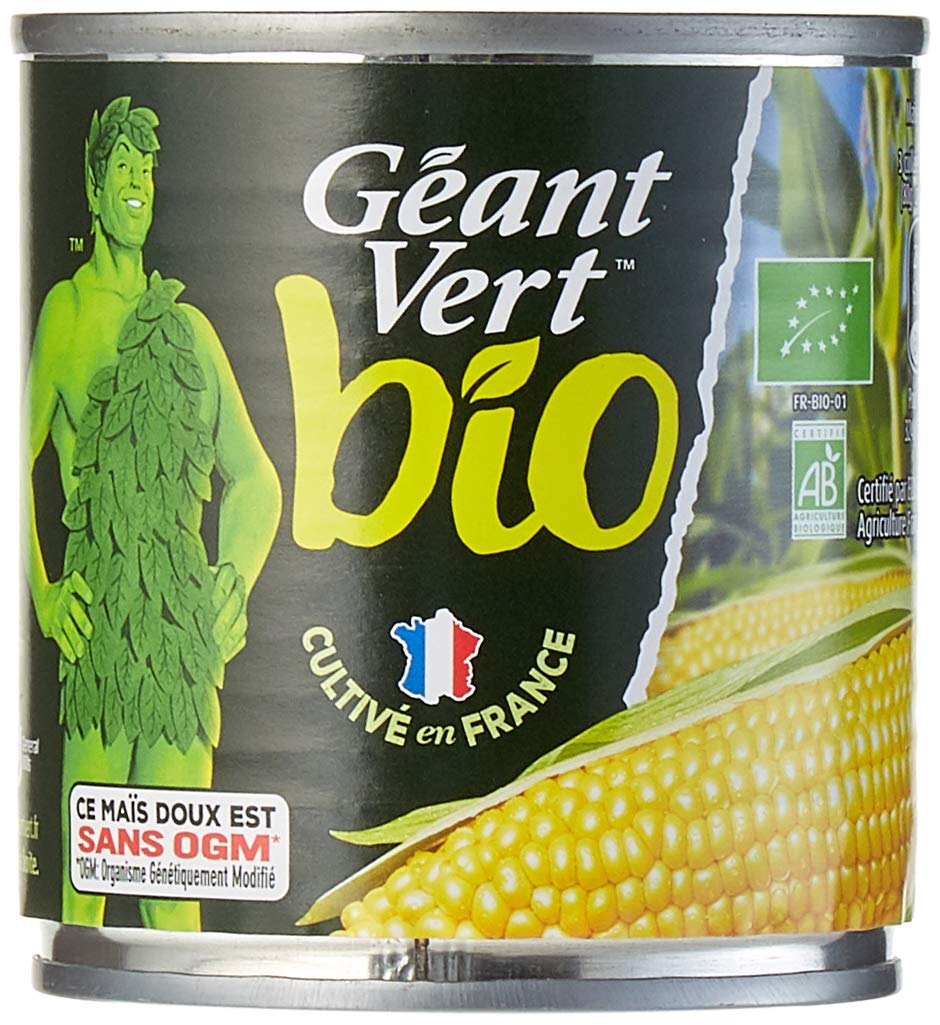 Géant vert Maïs Bio Extra Croquant 2 x 140 g