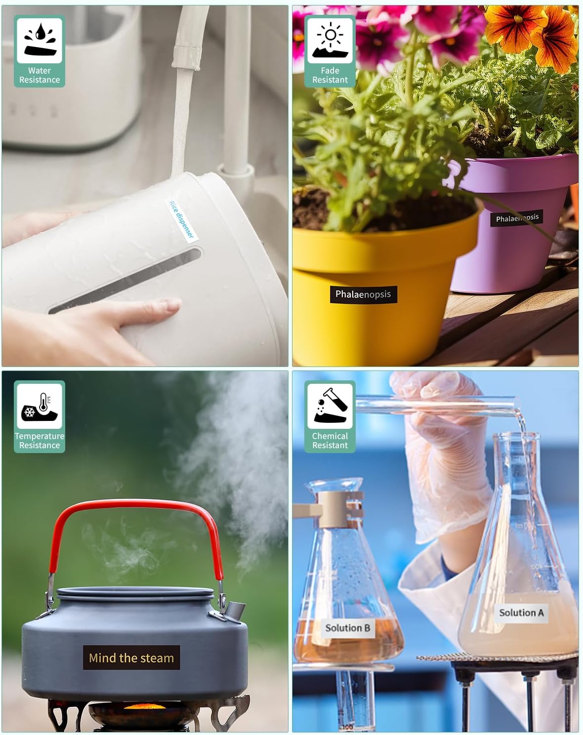 6-Pack 12mm 0.47" Laminated Multi-Color Label Tape Compatible for Brother Tze-931 Tze-831 Tze-233 Tze-334 Tze-335 P Touch Tape Tze Tz 12mm 0.47" Color for PTH110 PTD220 PTD210 PTD400 PTD610BT - Image 6