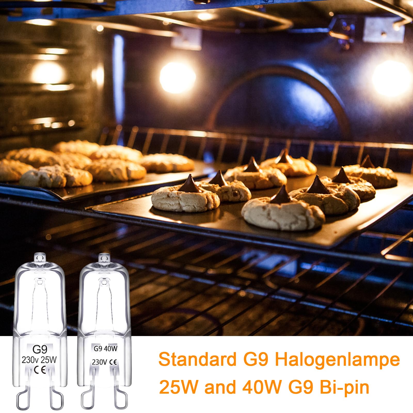 Ampoules Halogènes G9 25W Lot De 5 - 230V 350LM - Blanc Chaud 2800K - Variable - Pour Lustres Et Meubles