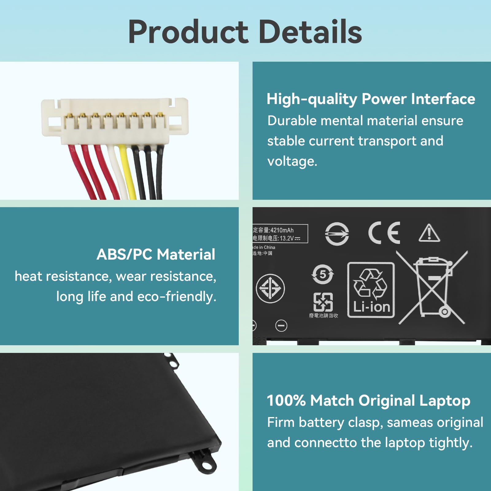 Batteria Per Laptop Asus ZenBook 14 UX433 Series - C31N1811, 50Wh, Litio-Polimero, Ricambio Alta Qualità - Foto 6