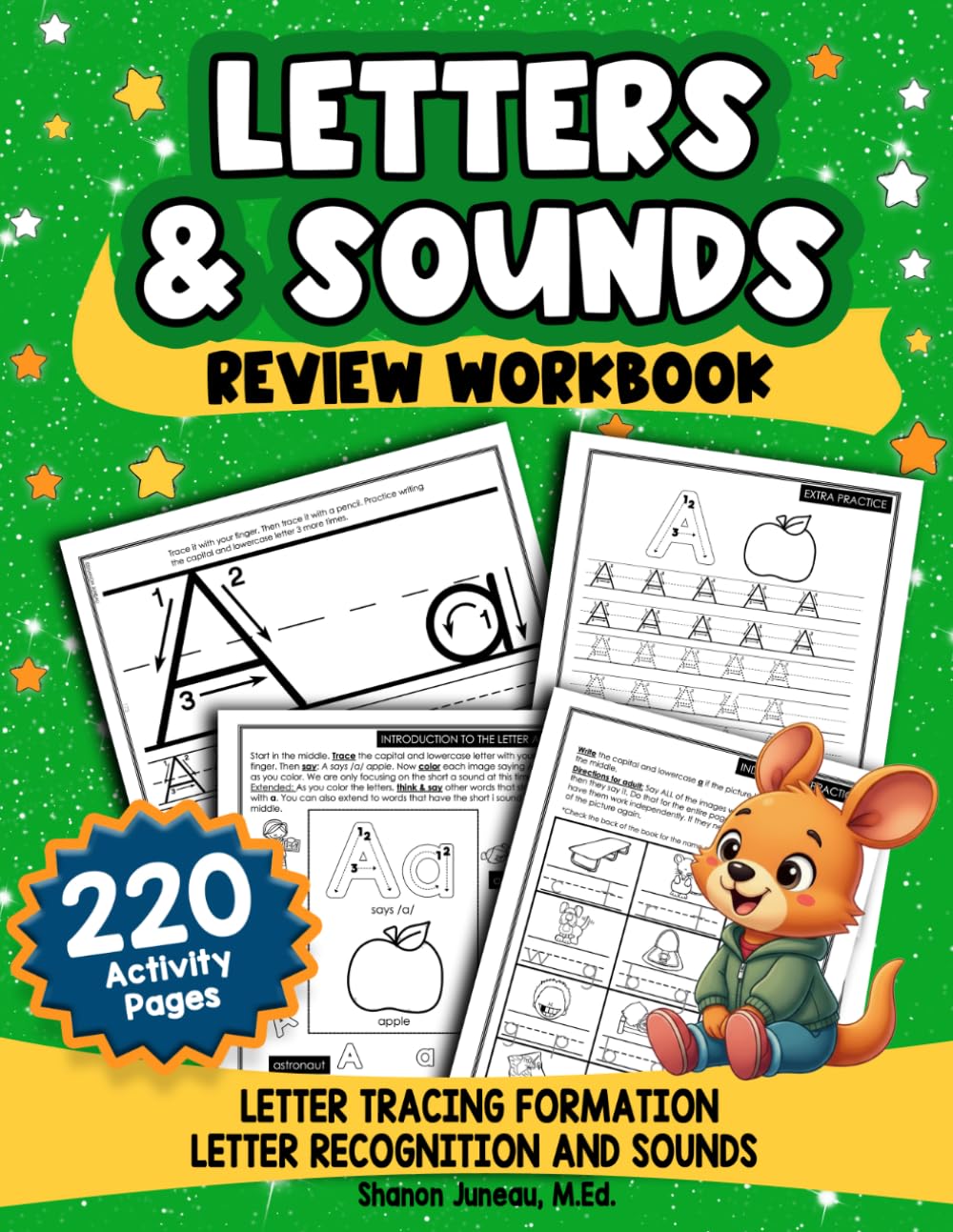 Letter Sound Review Workbook: Letter Tracing Formation, Letter Recognition and Sounds