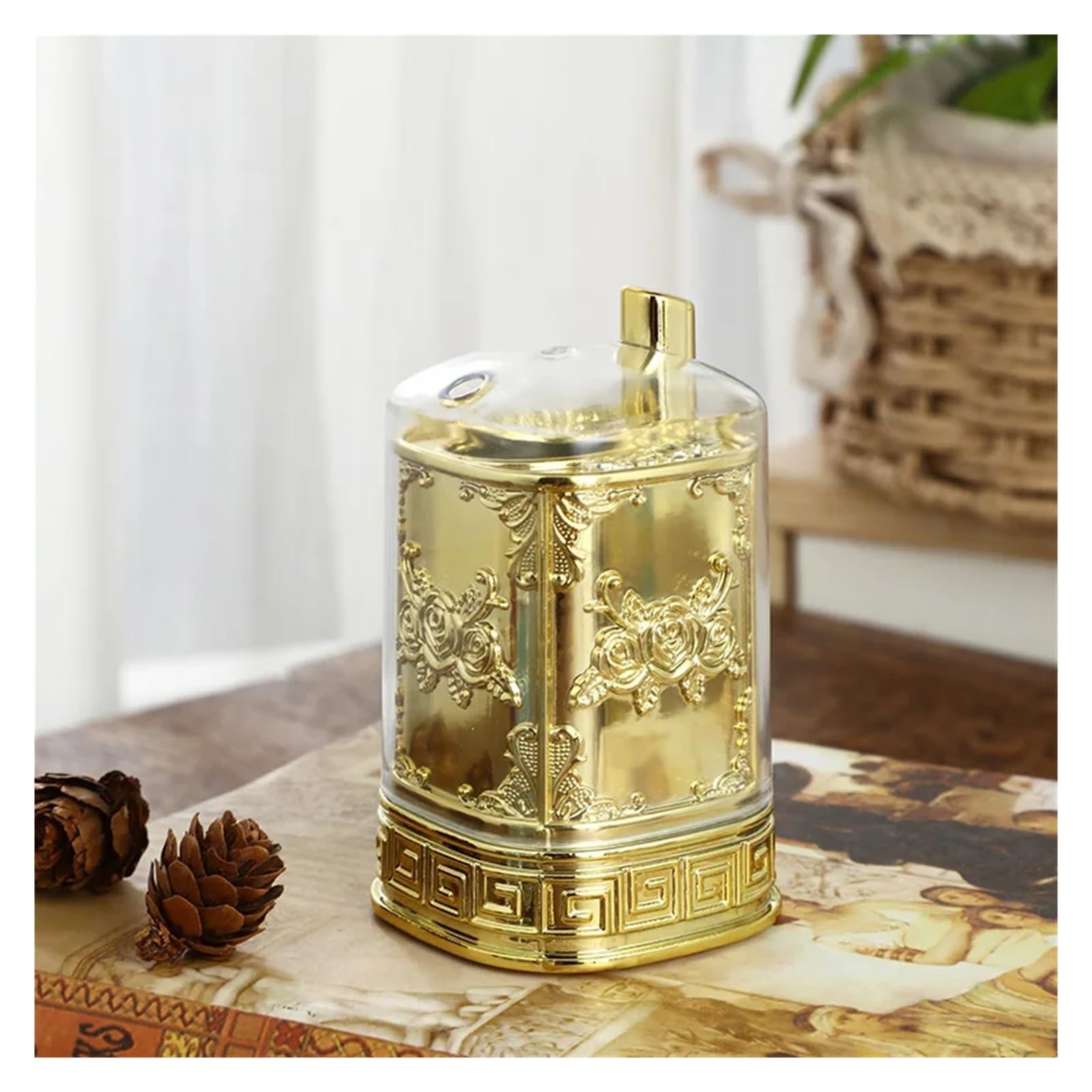SHBHWS Creative Retro Press Type Toothpick Holder, Fashionable Box, Restaurant, Hotel, Household for Kitchen Restaurant(Color4)