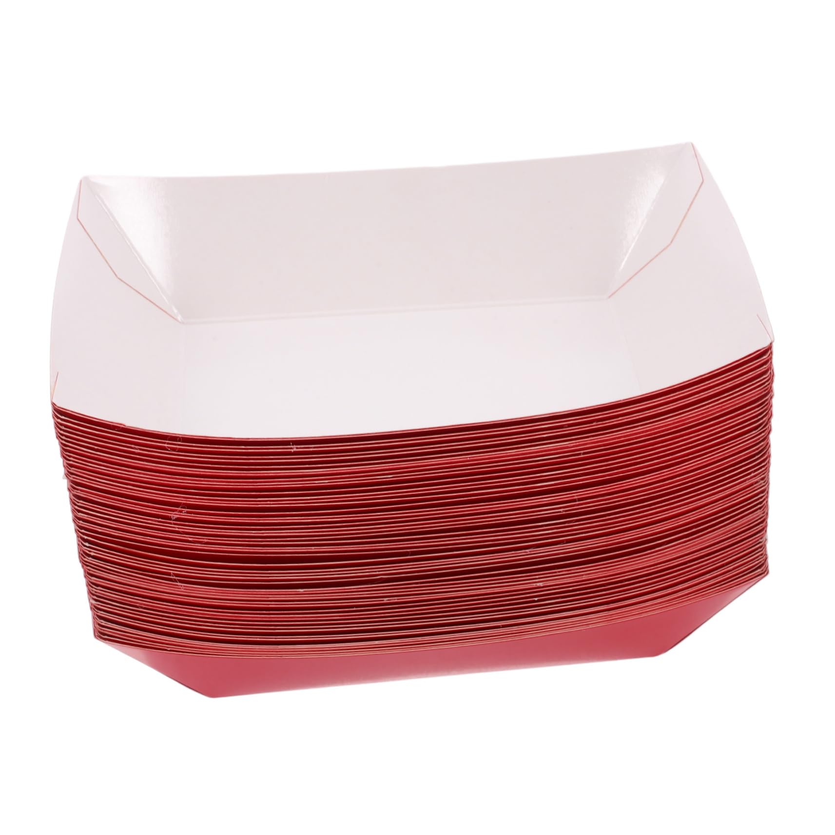 CIYODO 50Pcs Carnival Themed Serving Trays Paper Snack Boats for Popcorn Hot Dogs and French Fries for Parties Picnics and Family Gatherings