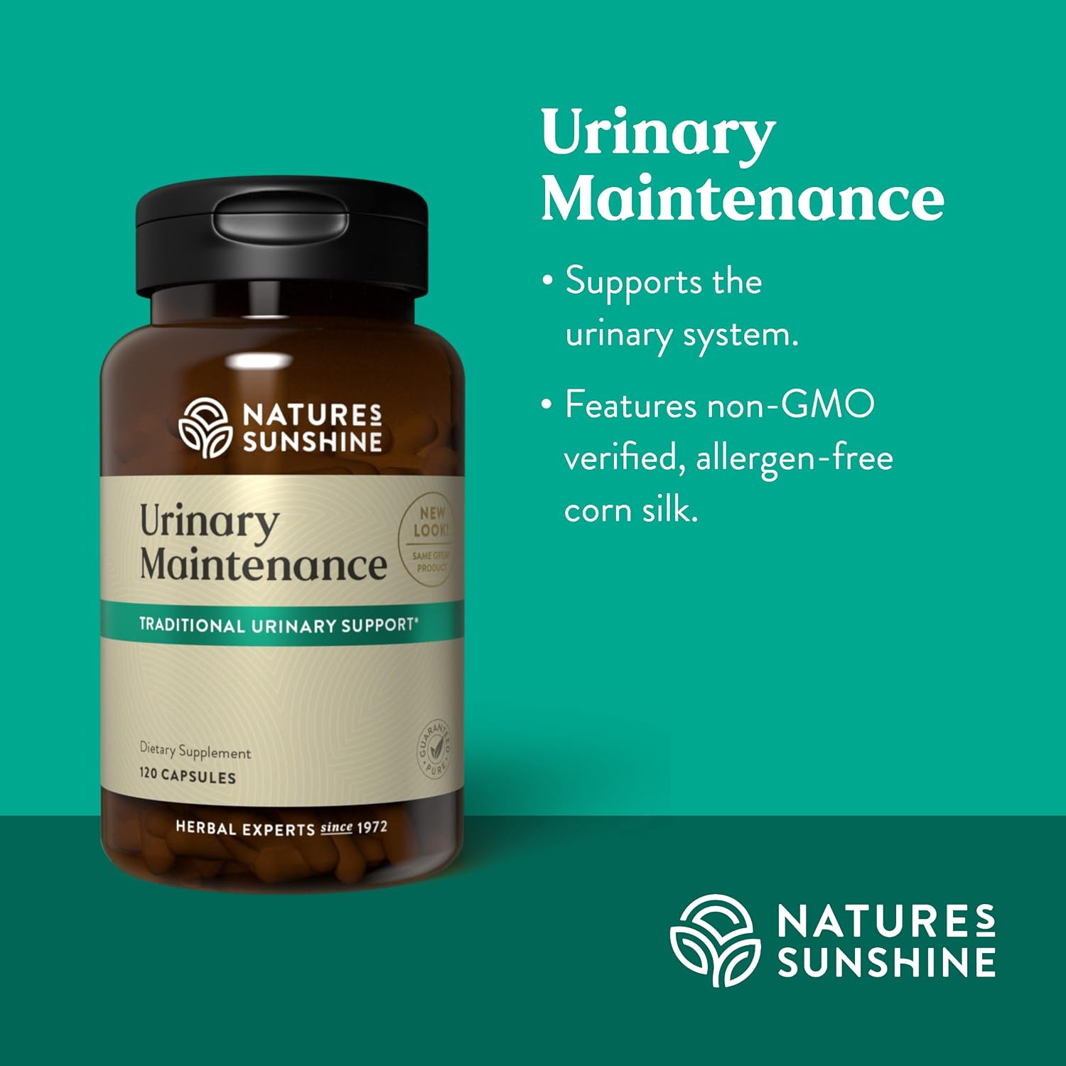 Nature's Sunshine Urinary Maintenance, 120 Capsules | Nutrients Support Urinary, Kidney and Bladder Health by Helping to Maintain Fluid and Mineral Balance