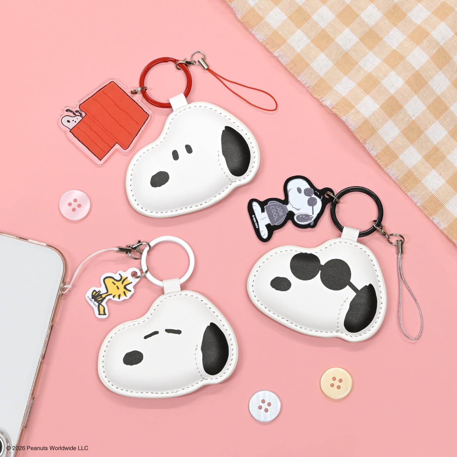 Gourmandies Peanuts Snoopy Mobile PU Leather Strap Dog House SNGG-212A