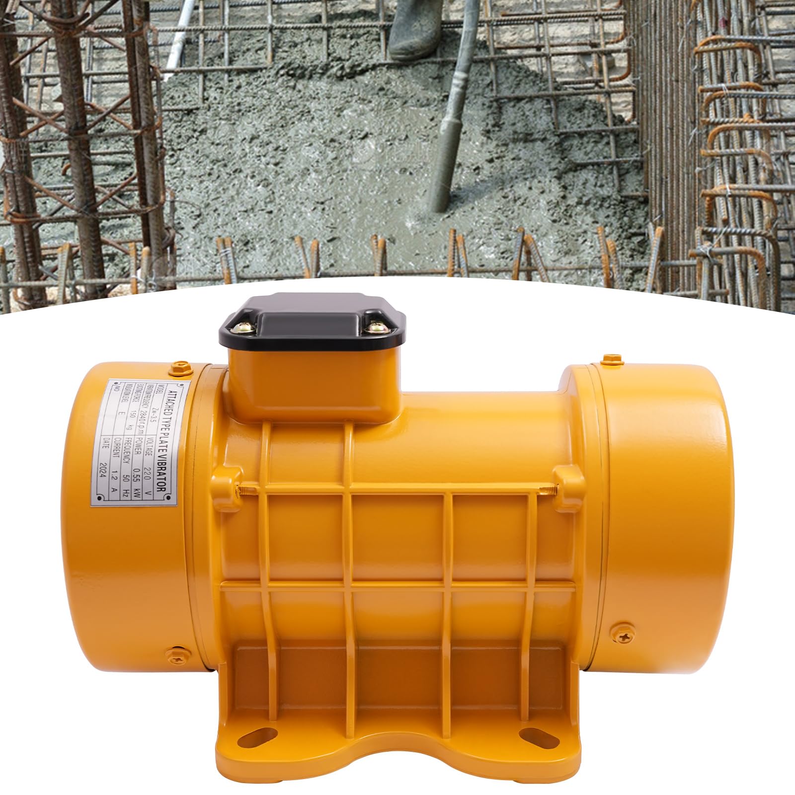 Vibratore asincrono motore vibrante asincrono per motore meccanico a vibrazione convertibile per calcestruzzo da 550 W 2840 giri/min