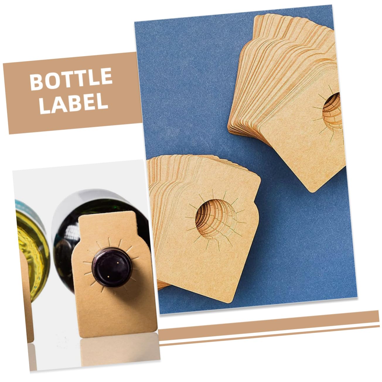 200pezzi Etichette per Bottiglie di Vino da Etichette Scritte Mano Riutilizzabile per Cantine Design Doppio Lato per Personalizzazione e Identificazione Vini