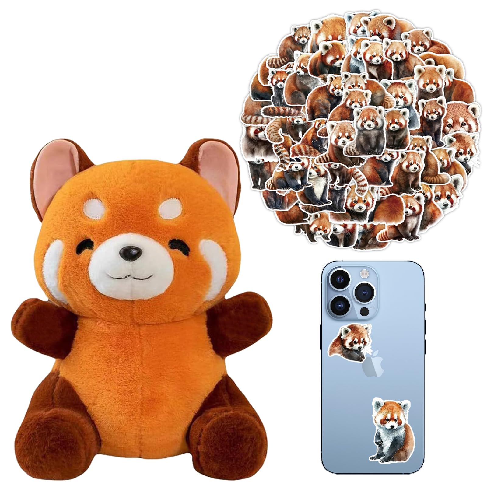40-65 cm carino di alta qualà simulazione animale procione panda rosso volpe peluche bambola cuscino decorazioni per la casa per ragazzi e ragazze regalo di Natale  26