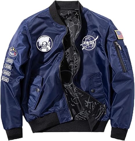 フライトジャケット MA-1 ミリタリー アメカジ ネイビー 刺繍ロゴ 中綿 L 楽天市場】本格派 MA-1 ナイロンジャケット U.S. NAVY ワッペン