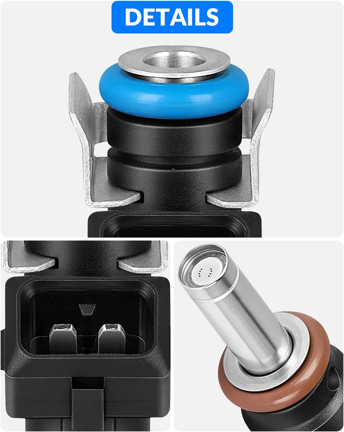 Upgraded 55570284 Fuel Injectors 1.8L L4 Fits For:-Chevy Cruze 2011 2012 2013 2014 2015, Cruze Limited 2016, Sonic 2012-2015, Replace# 55570284, 25185231, FJ1153, 800-2189N (set of 4)