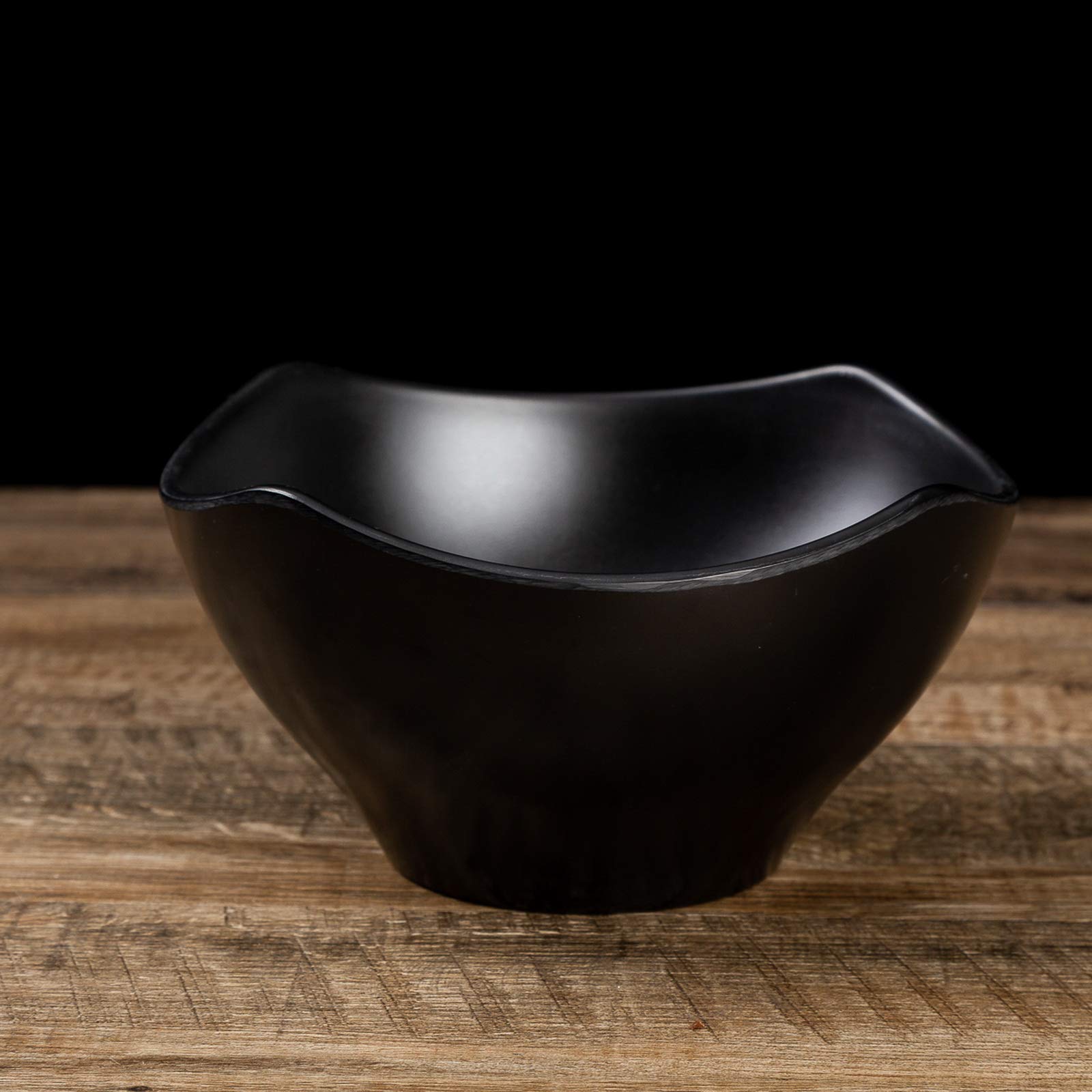 Suppenschale aus Melamin, groß, ca. 56 ml, für Udon Soba Pho asiatische Nudeln, 22 x 12 cm, 2 Schüsseln