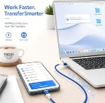 USB C Cable, USB-A to USB-C Fast Charging Cable 6-Pack (3/3/3/6/6/10ft), Nylon Braided USB-C Charging Cords, Compatible with iPhone 17/16/15 Series, Samsung Galaxy, Google Pixel & More