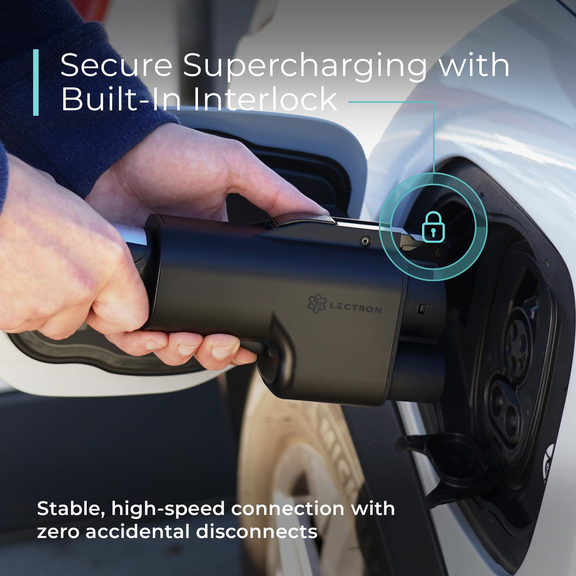 Lectron NACS to CCS Electric Vehicle Adapter with Interlock - 500 Amps / 1000V - Compatible with Tesla Superchargers - CCS1 Fast Charging with Vortex Plus [Check with Your Automaker for Compatibility] — view 6