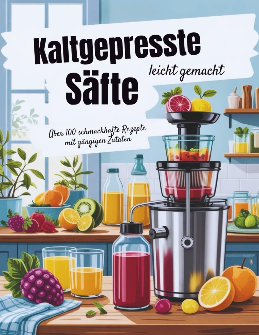 Kaltgepresste Säfte leicht gemacht (Deutsche Ausgabe): Über 100 schmackhafte Rezepte mit gängigen Zutaten