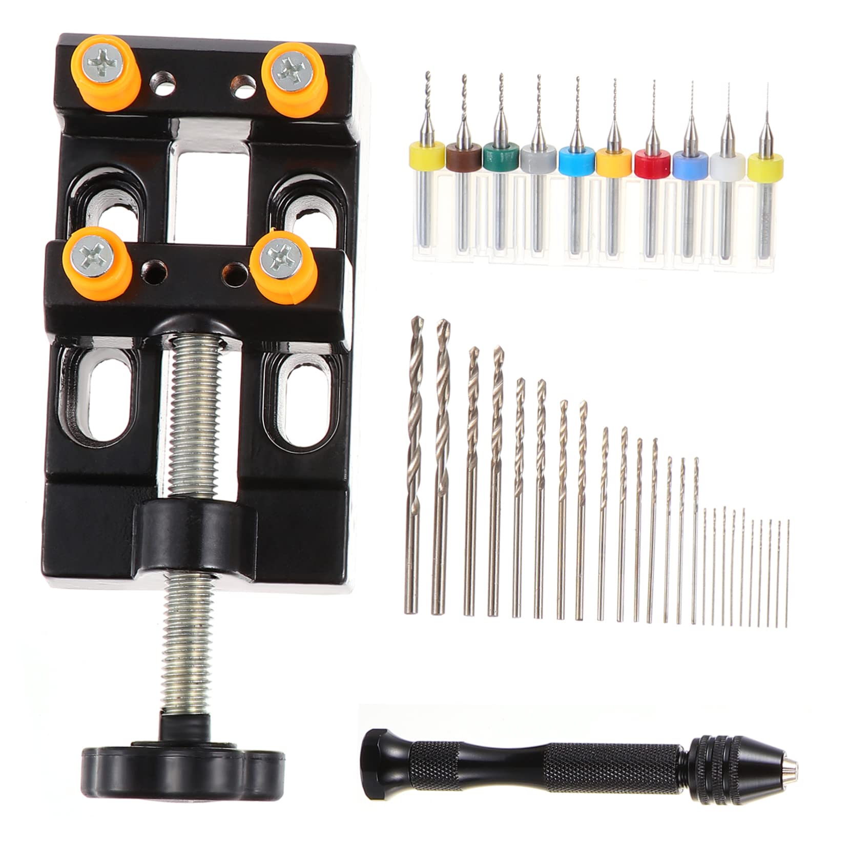 Kit de perçage à main Mipcase avec mini perceuse manuelle et forets variés pour modélisme