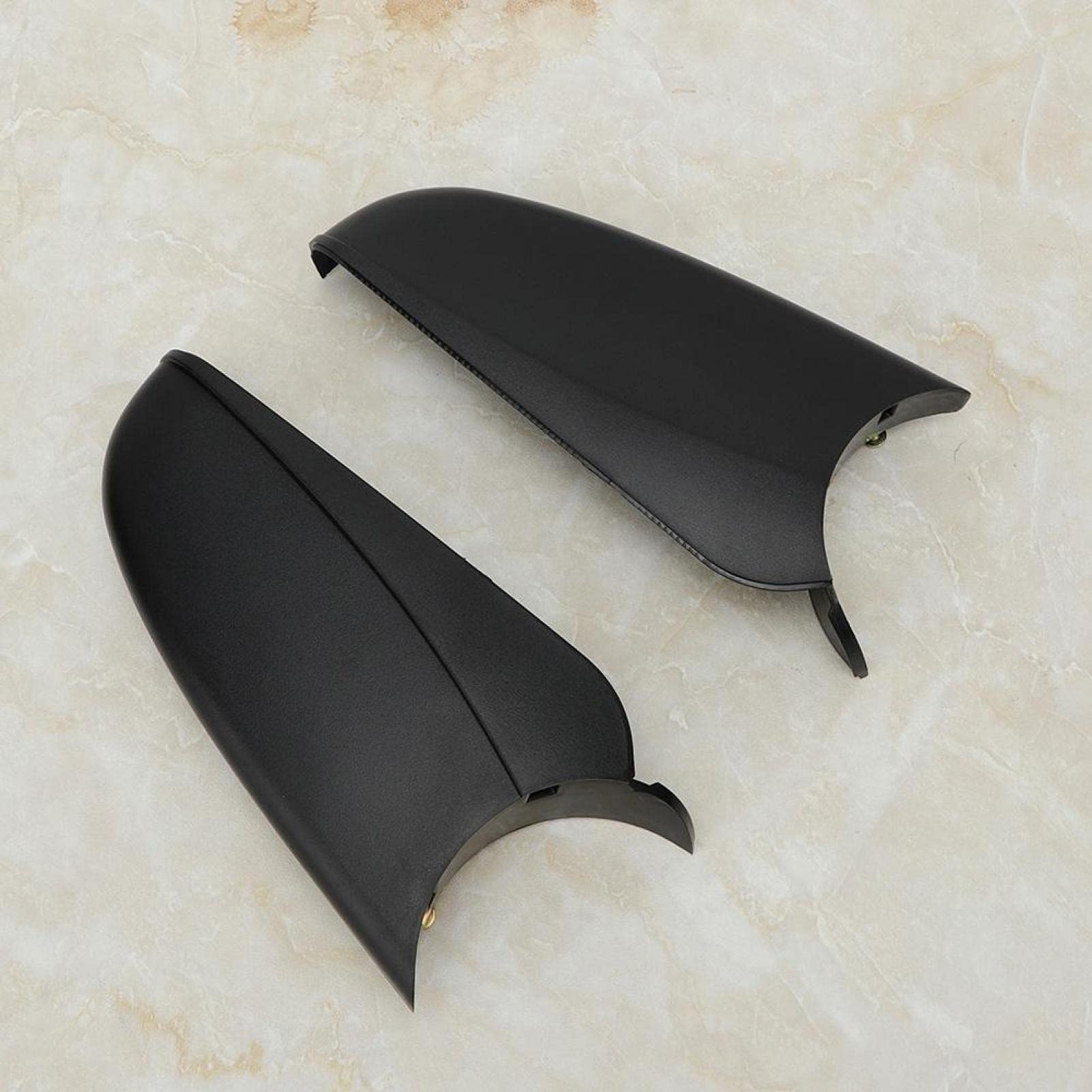 Base alloggiamento specchietto retrovisore, cappucci inferiori specchietto laterale, cappucci specchietti inferiori base staffa in ABS nero adatto per Vauxhall Opel Astra H Mk5 04-09 (coppia)