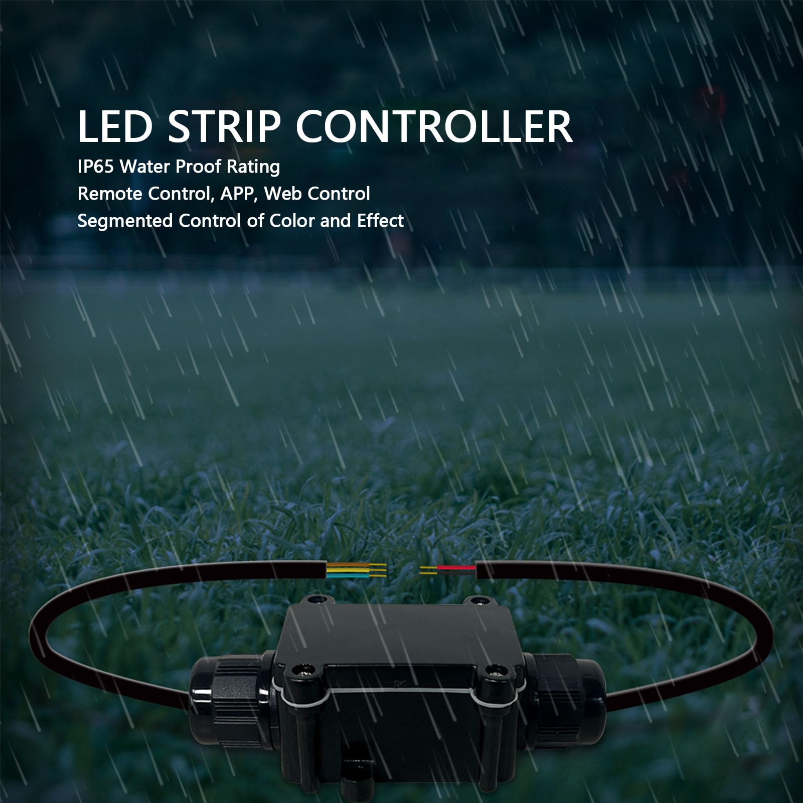 SEAFRONT Controlador LED WiFi APP Control RGB Tira de Luz con WLED Soporte de Código Abierto IP65 Impermeable para Chip Uso en Interiores y Exteriores