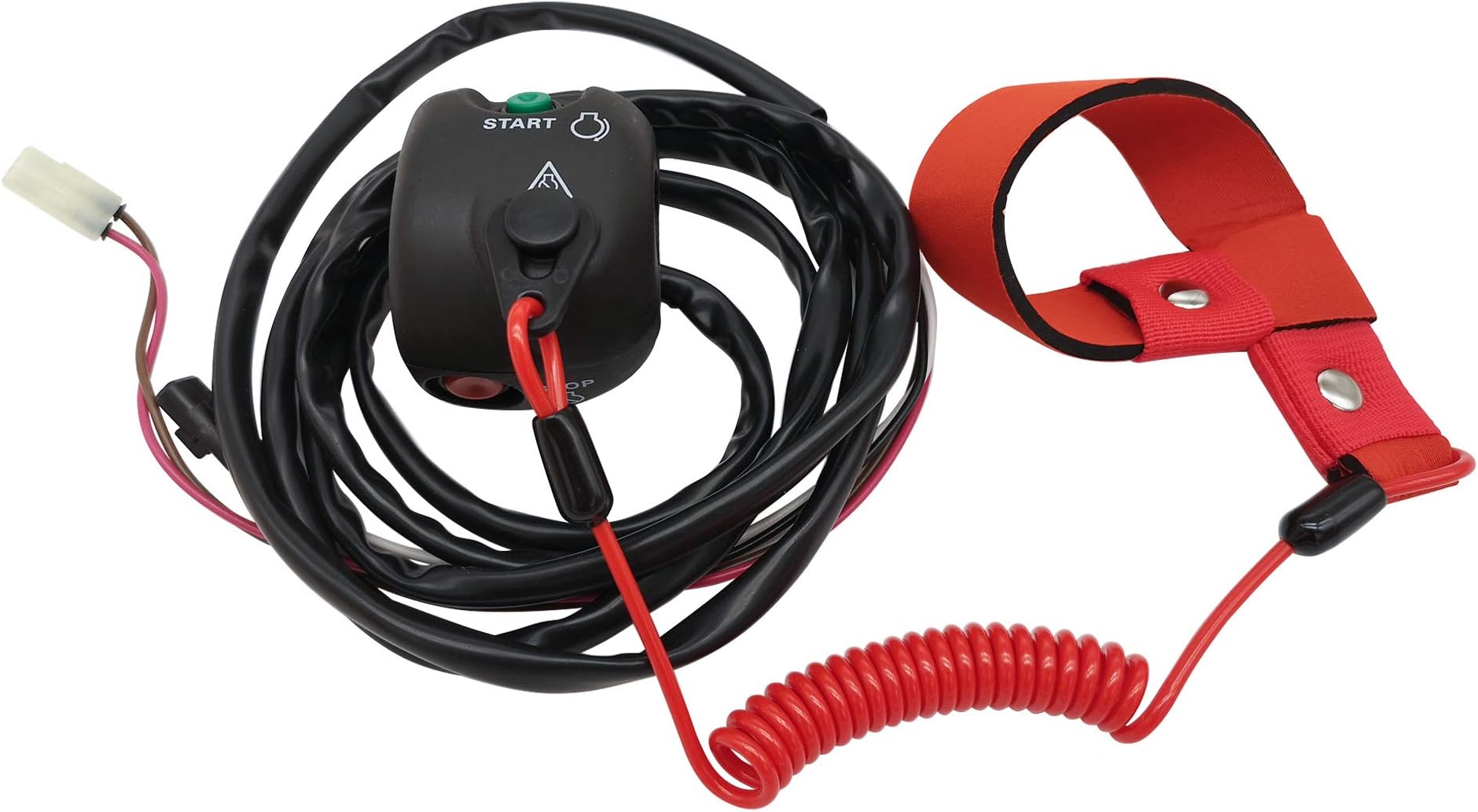 M MATI Handlebar Start Stop Kill Switch Box Aassy & Safety Lanyard for Yamaha Waverunner Superjet 650 SJ650 WaveRunner Superjet 700 SJ700 FX1 FX700 EW2-68310-04-00