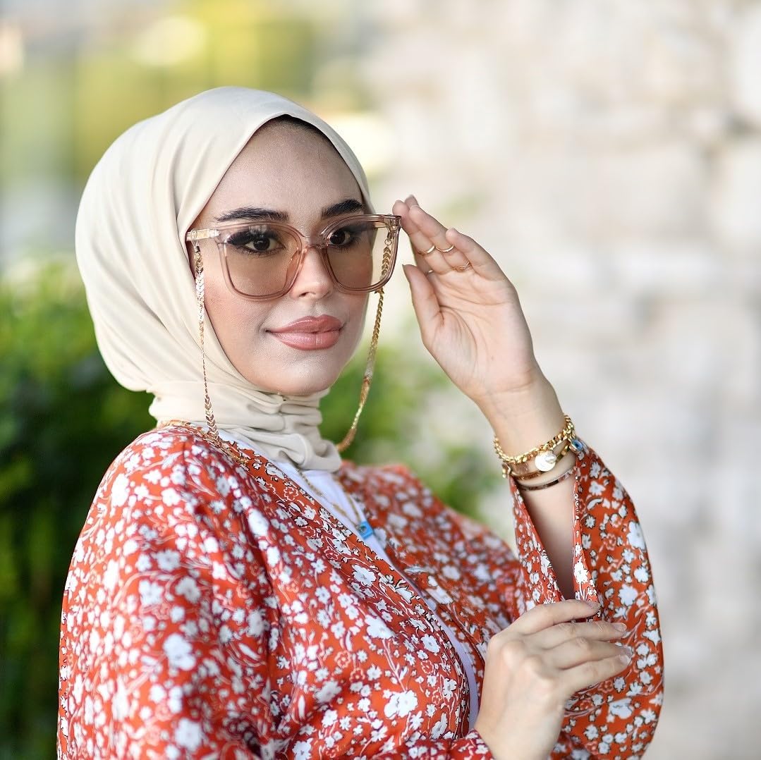 para life Snap Hijab for Women, Breathable Instant Hijabs|Standard Size Stretchable Cotton Sandy|Jersey Undercap
