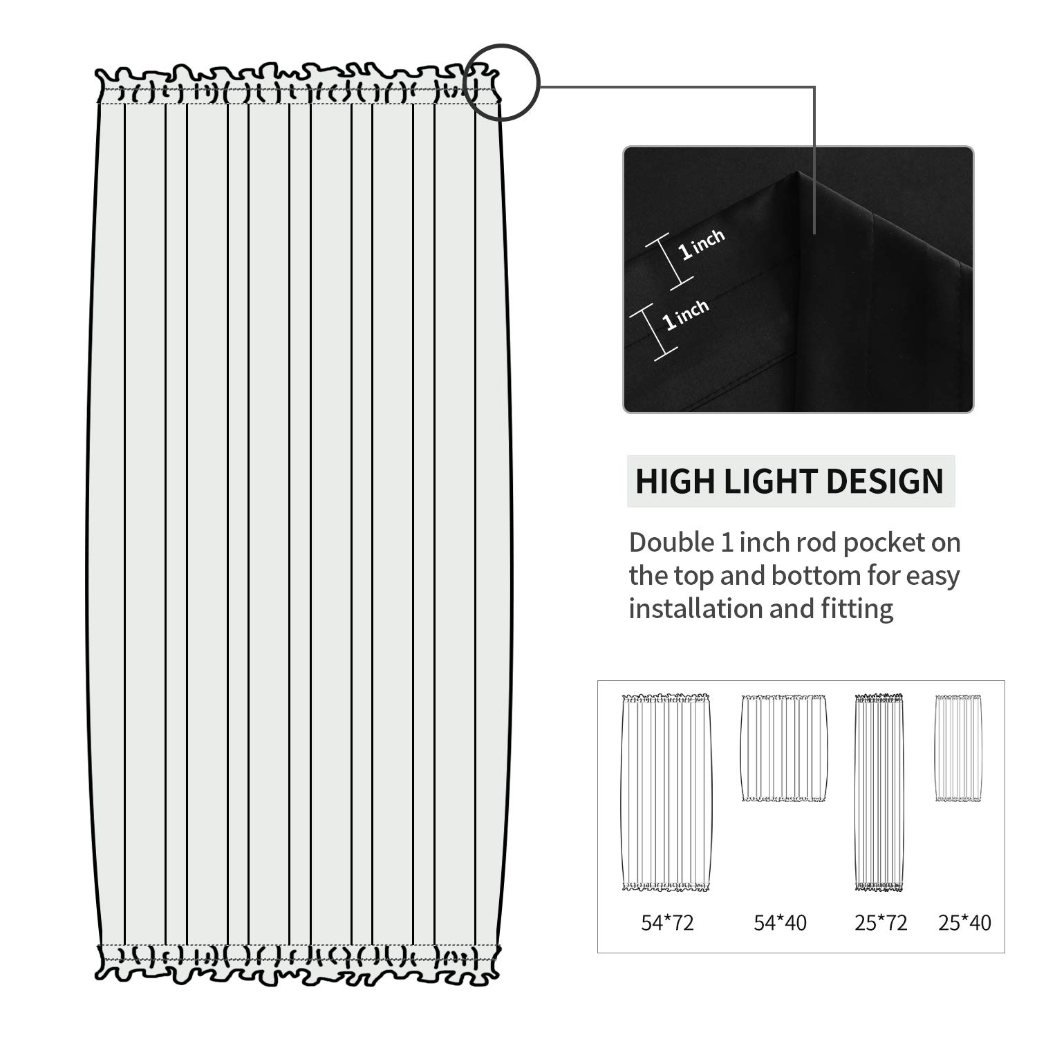 DWCN French Door Curtains - Image 3