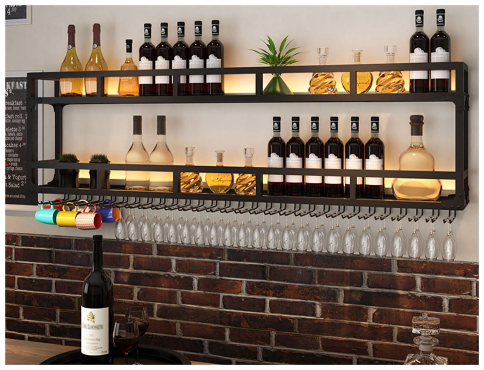 Présentoir de bouteille de vin ZTGL | Illuminez vos précieux souvenirs de dégustation