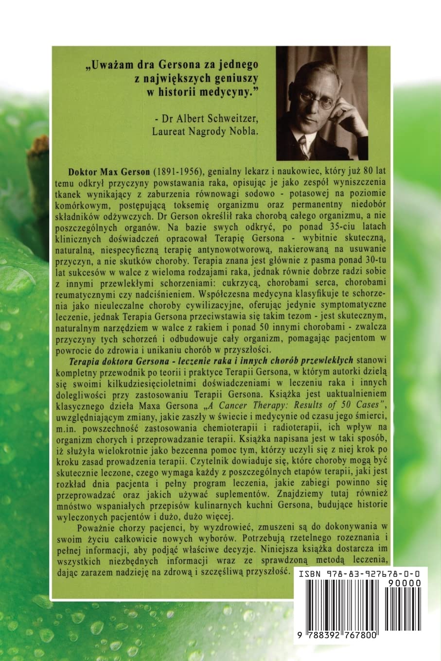 Terapia Doktora Gersona - Healing The Gerson Way - Polish Edition