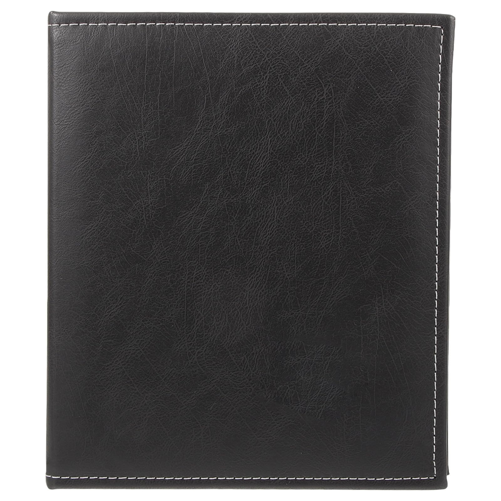Álbum de Fotos de Cuero Negro, Formato Grande, Insertable