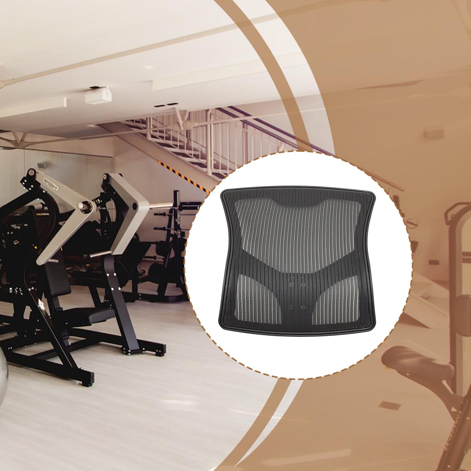 TISHITA Schienale per Esercizi in Rete, Cuscino per La Schiena Traspirante, Parte Fitness, Accessori di Ricambio Multifunzione per Adulti da Interno