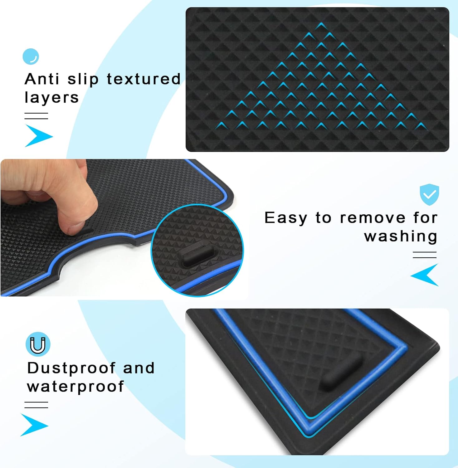 Ultimate Protection: CDEFG Non-Slip Rubber Mats for Toyota Yaris Cross (2021-2024)