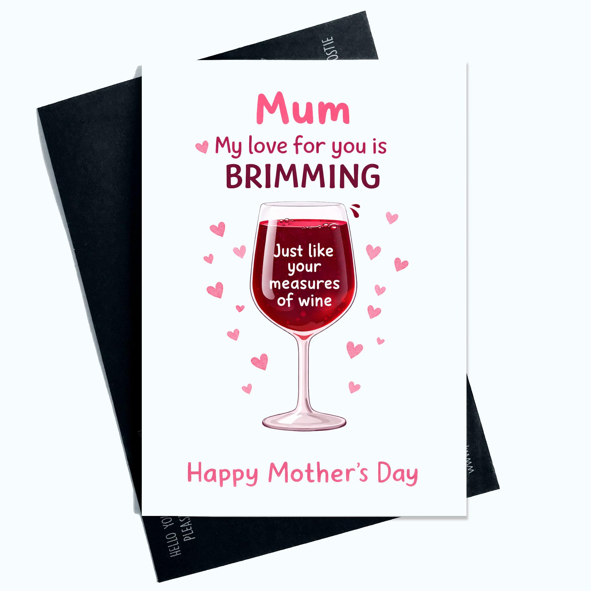 Peachy Antics Funny Mother's Day Card Mum My Love for You Is Brimming Funny Joke Mother's Day Card for Mum A5 Size Card For Mother Gift For Her Gift For Mother's Day Gift From Daughter Son SP444