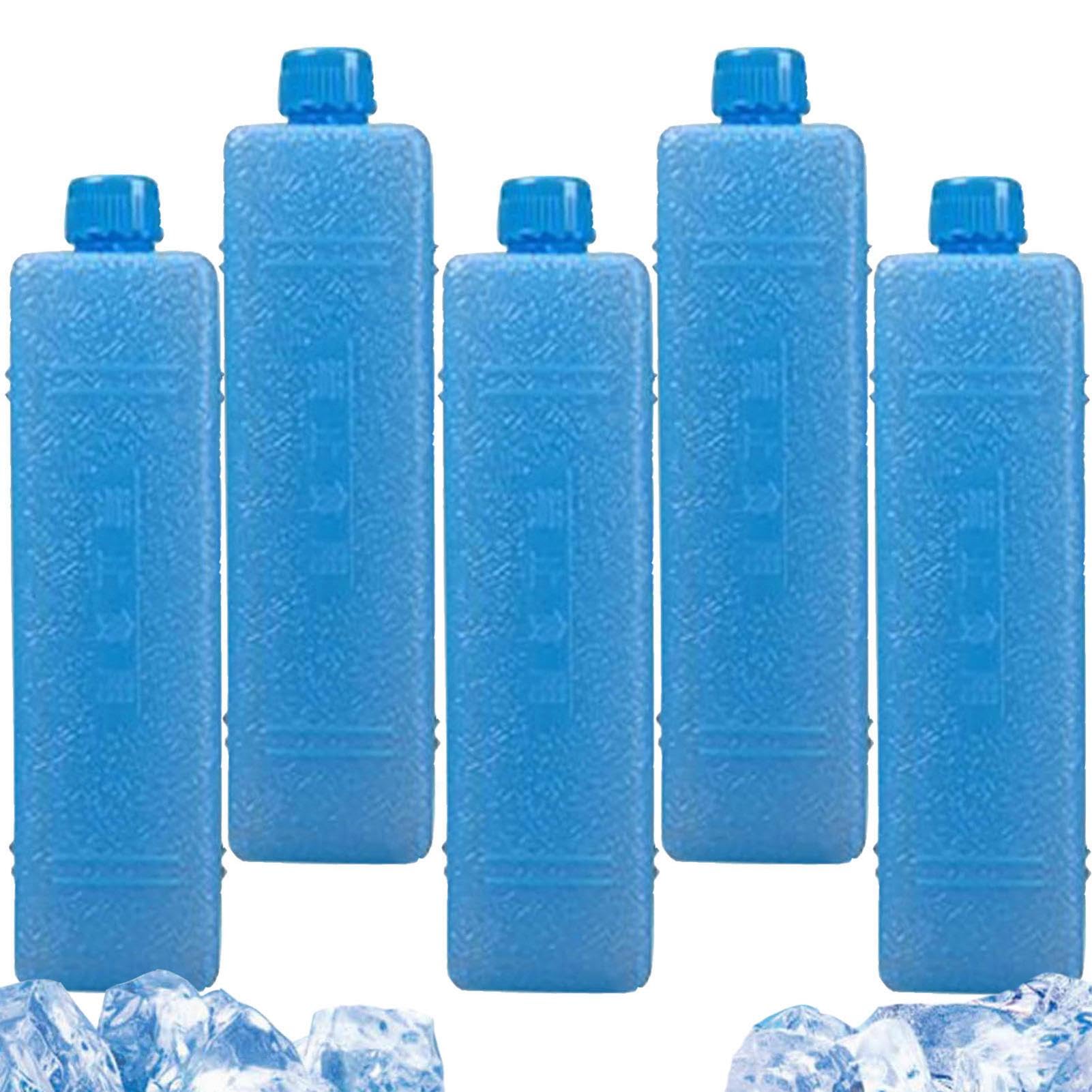 Meindin Packs For Cool Box, 5 Packs Home Freezer Blocks, Ice Cooler Freezer Board, Air Conditioner Fan Ice Crystal Box, Space Saving Freezer Packs Cooler Bag Ice Packs