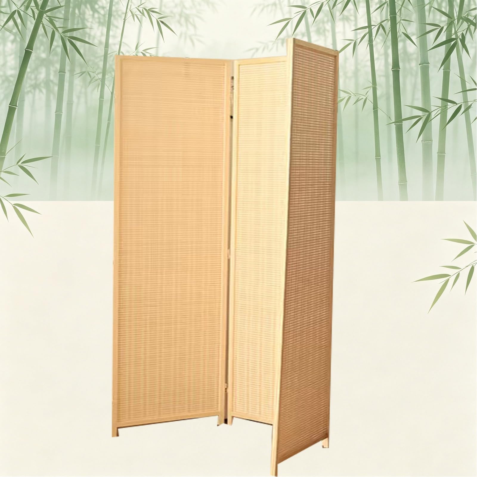 Tall Bamboo Partition Wall,Separation Dividers Freestanding,Room Divider